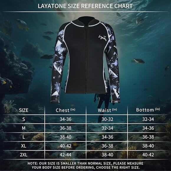 Women's 3mm Neoprene Wetsuit Top/Jacket Size XL Swimming Surfing Canoeing - Picture 6 of 13